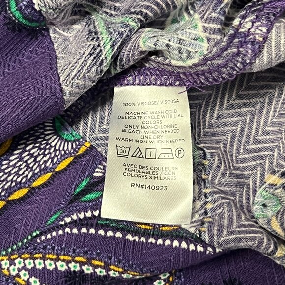 Loft Paisley Button Raglan Blouse - Picture 8 of 8